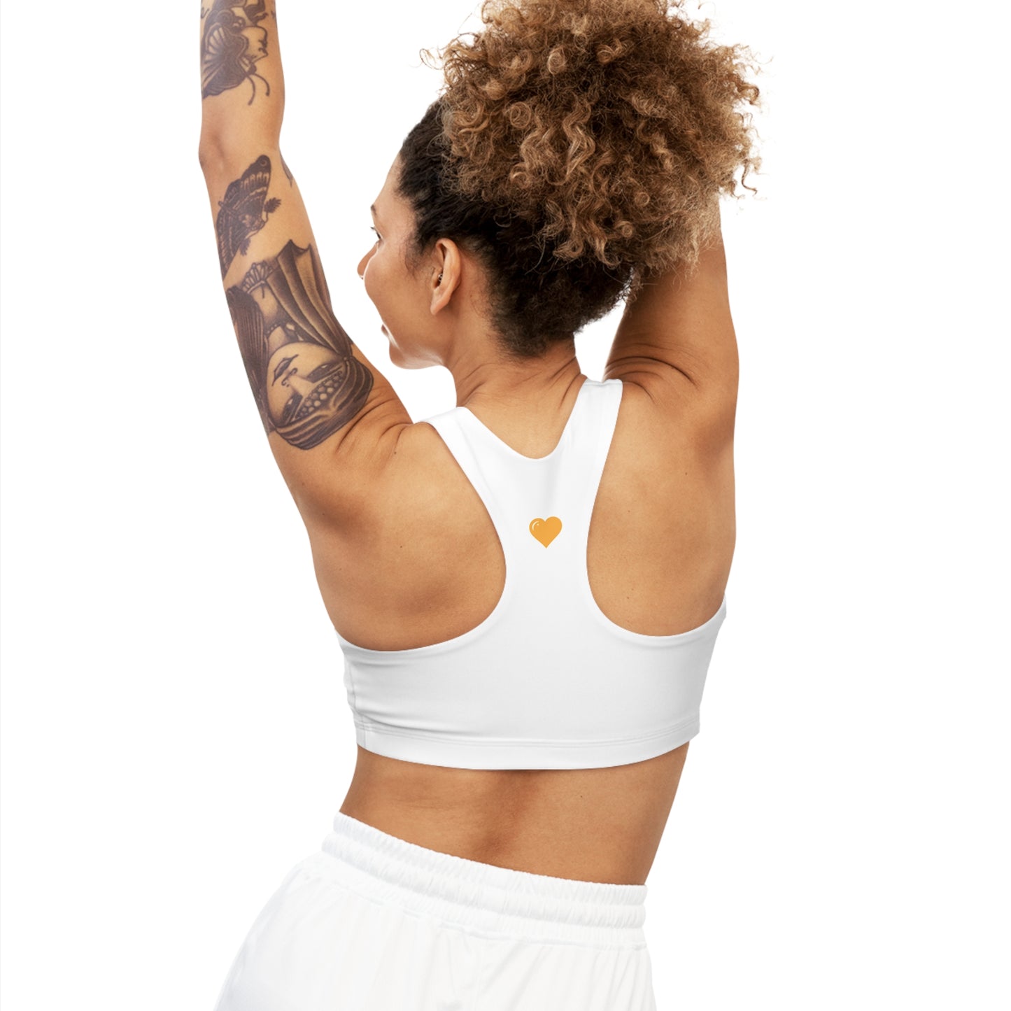 Donnie White Seamless Sports Bra