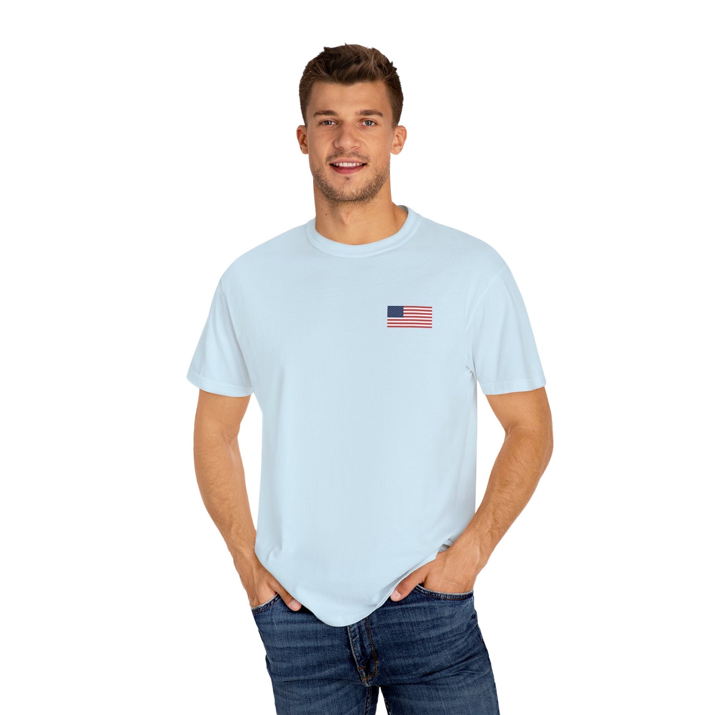 Patriotic Garment-Dyed T-shirt, Vintage