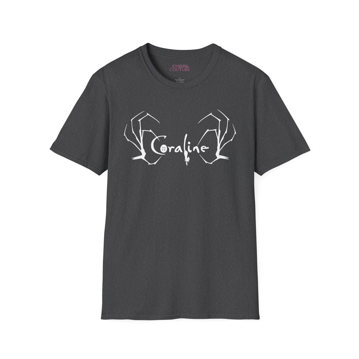 Coraline Inspired Unisex Softstyle T-Shirt | Halloween Costume, Gift for Fans, Graphic Tee, Movie Merch, Casual Wear