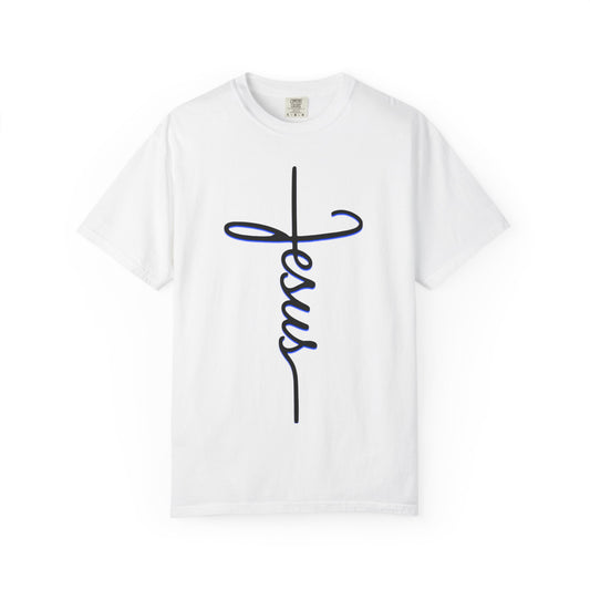 Jesus Cross Unisex Garment-Dyed T-shirt