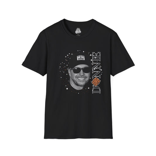 Donnie Starburst Black Unisex Softstyle T-Shirt