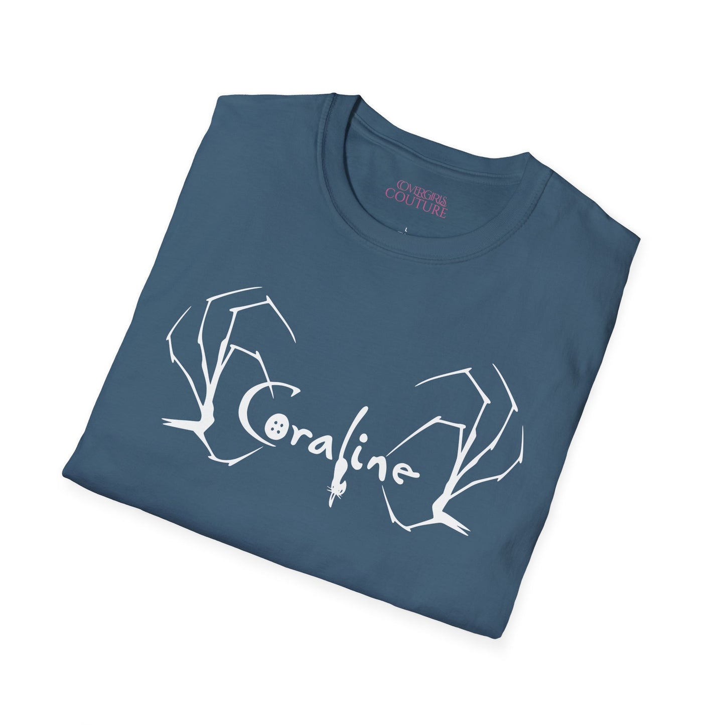 Coraline Inspired Unisex Softstyle T-Shirt | Halloween Costume, Gift for Fans, Graphic Tee, Movie Merch, Casual Wear