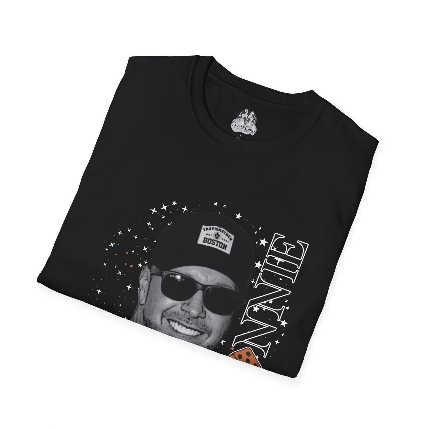 Donnie Starburst Black Unisex Softstyle T-Shirt