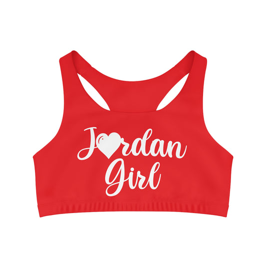 Jordan Red Seamless Sports Bra