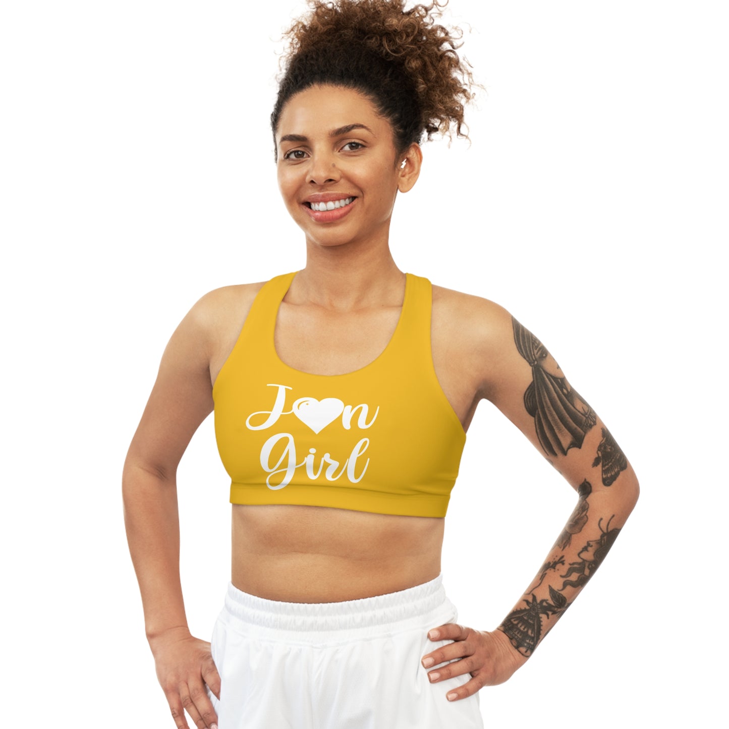 Jon Yellow Seamless Sports Bra