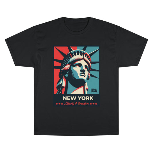 Champion Statue of Liberty, NYC Graphic T-Shirt