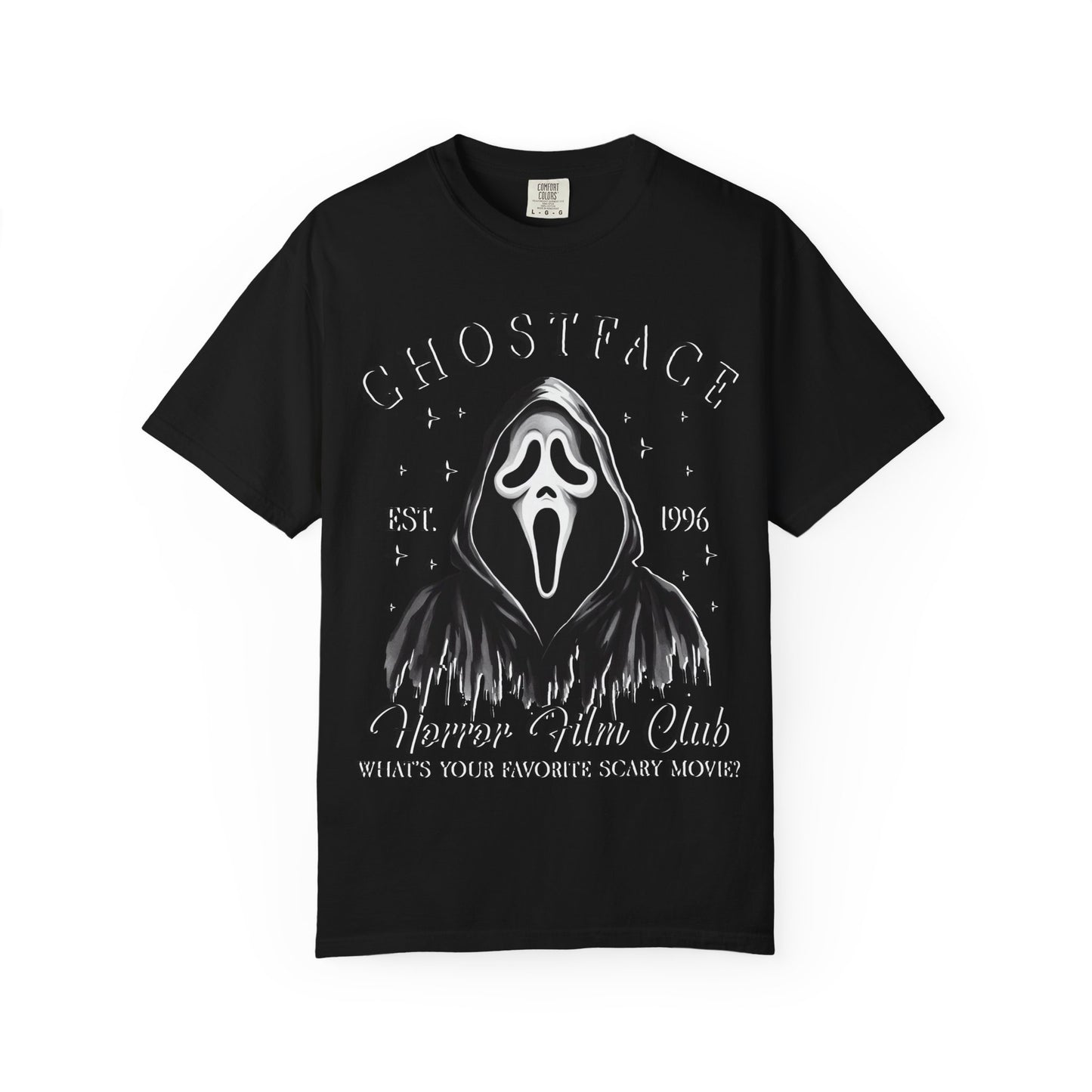 Ghostface Horror Club T-shirt, Unisex Graphic Tee, Scary Movie Shirt, Halloween Apparel, Horror Fan Gift, Movie Nights