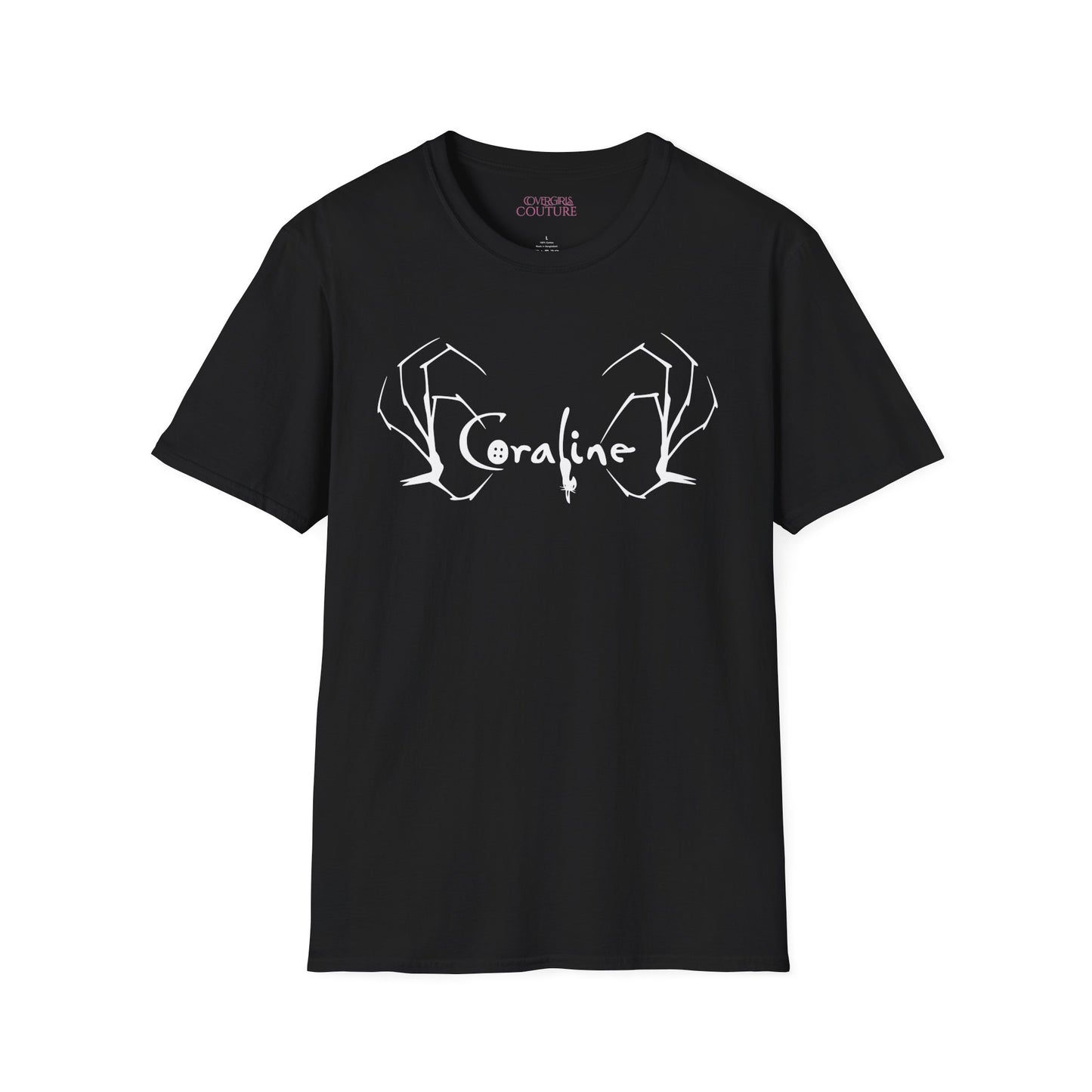 Coraline Inspired Unisex Softstyle T-Shirt | Halloween Costume, Gift for Fans, Graphic Tee, Movie Merch, Casual Wear