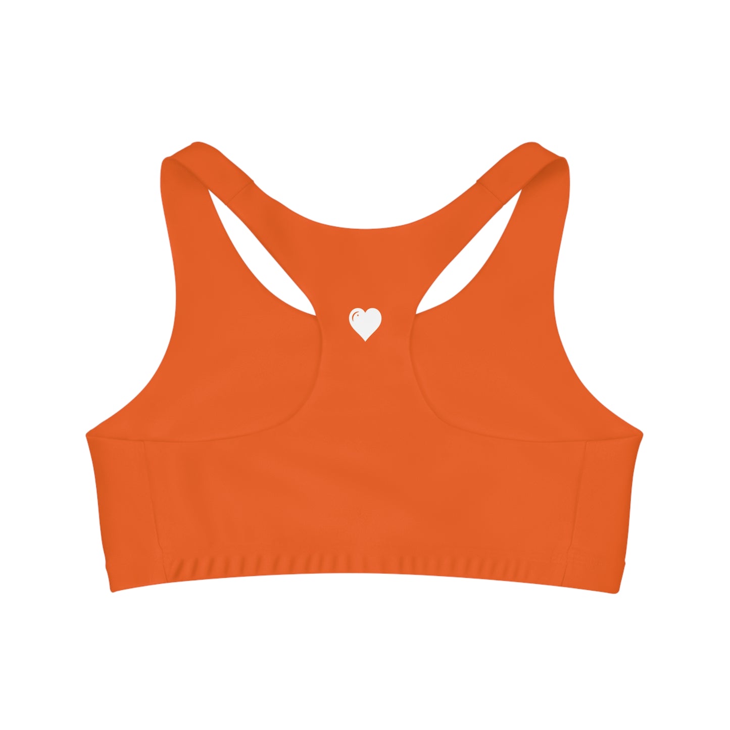 Donnie Orange Seamless Sports Bra