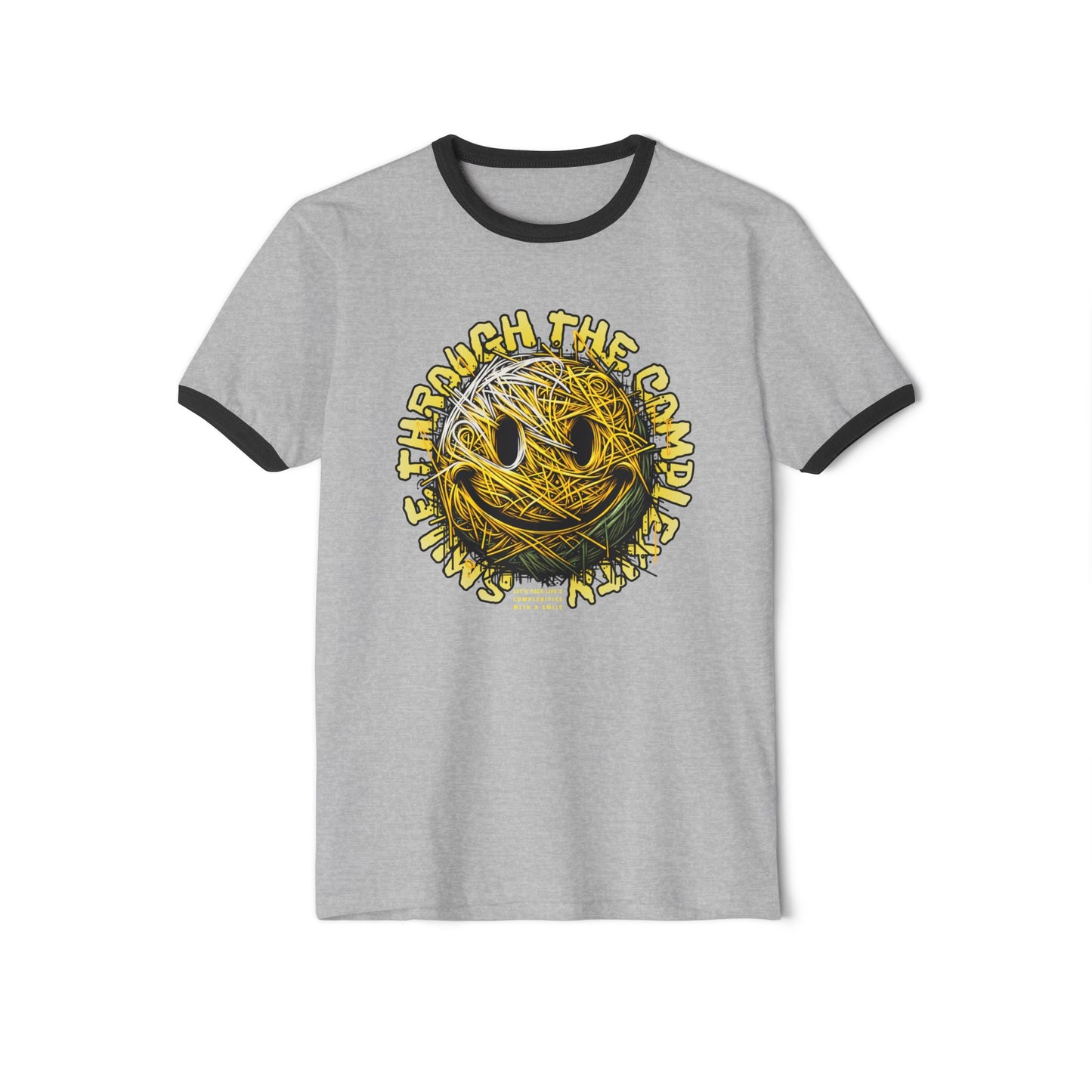 Smiley Face Ringer T-Shirt