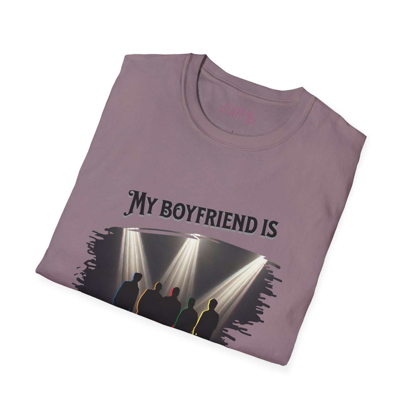 Unisex Softstyle T-Shirt - 'My Boyfriend Is Literally On Stage' Graphic Tee, Concert Fan Shirt, Gift for Music Lovers, Casual Everyday [...]