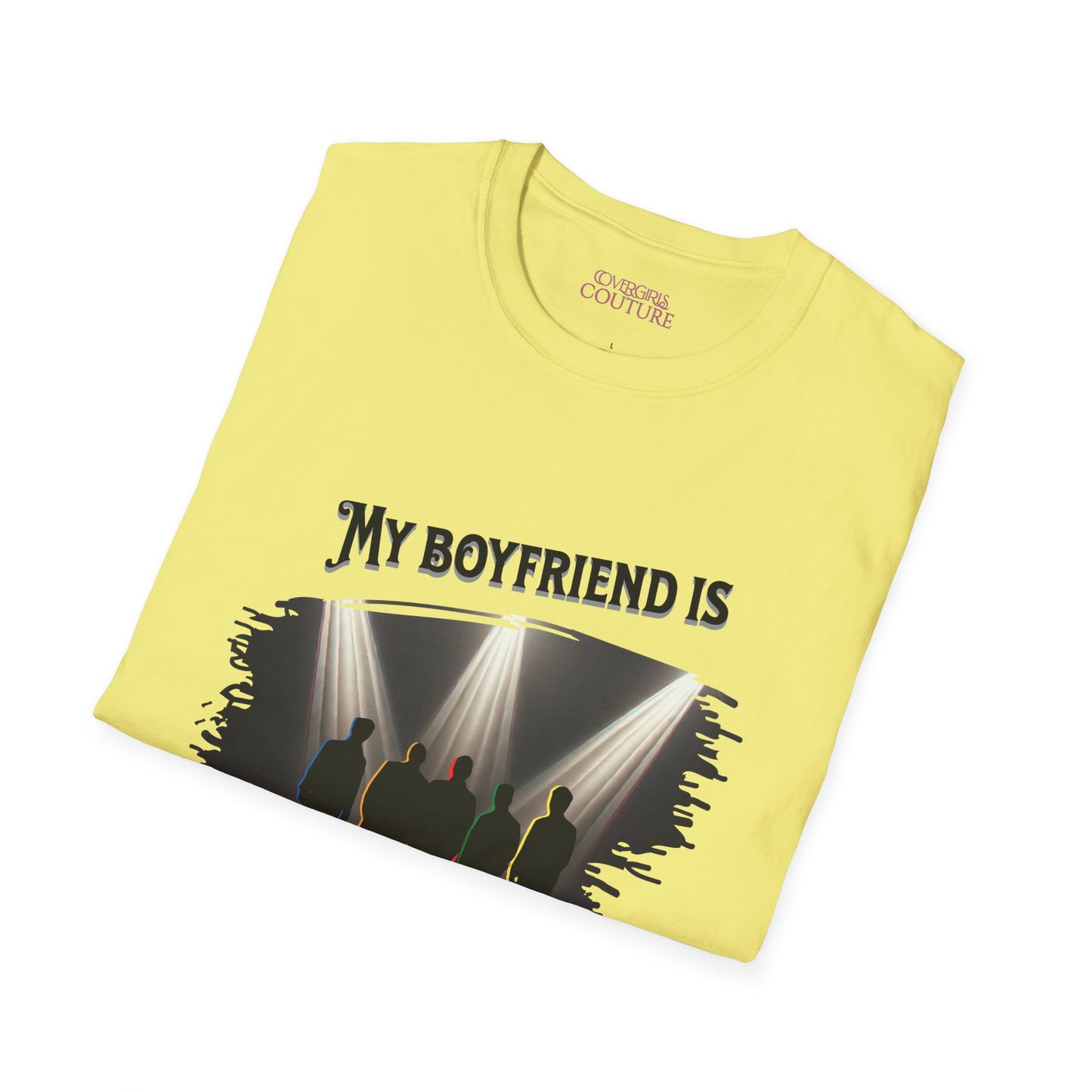 Unisex Softstyle T-Shirt - 'My Boyfriend Is Literally On Stage' Graphic Tee, Concert Fan Shirt, Gift for Music Lovers, Casual Everyday [...]
