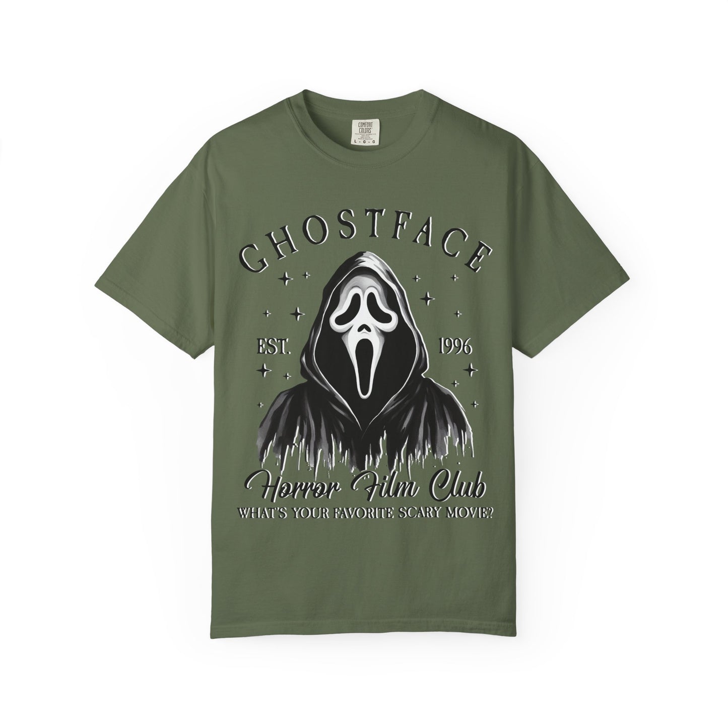 Ghostface Horror Club T-shirt, Unisex Graphic Tee, Scary Movie Shirt, Halloween Apparel, Horror Fan Gift, Movie Nights