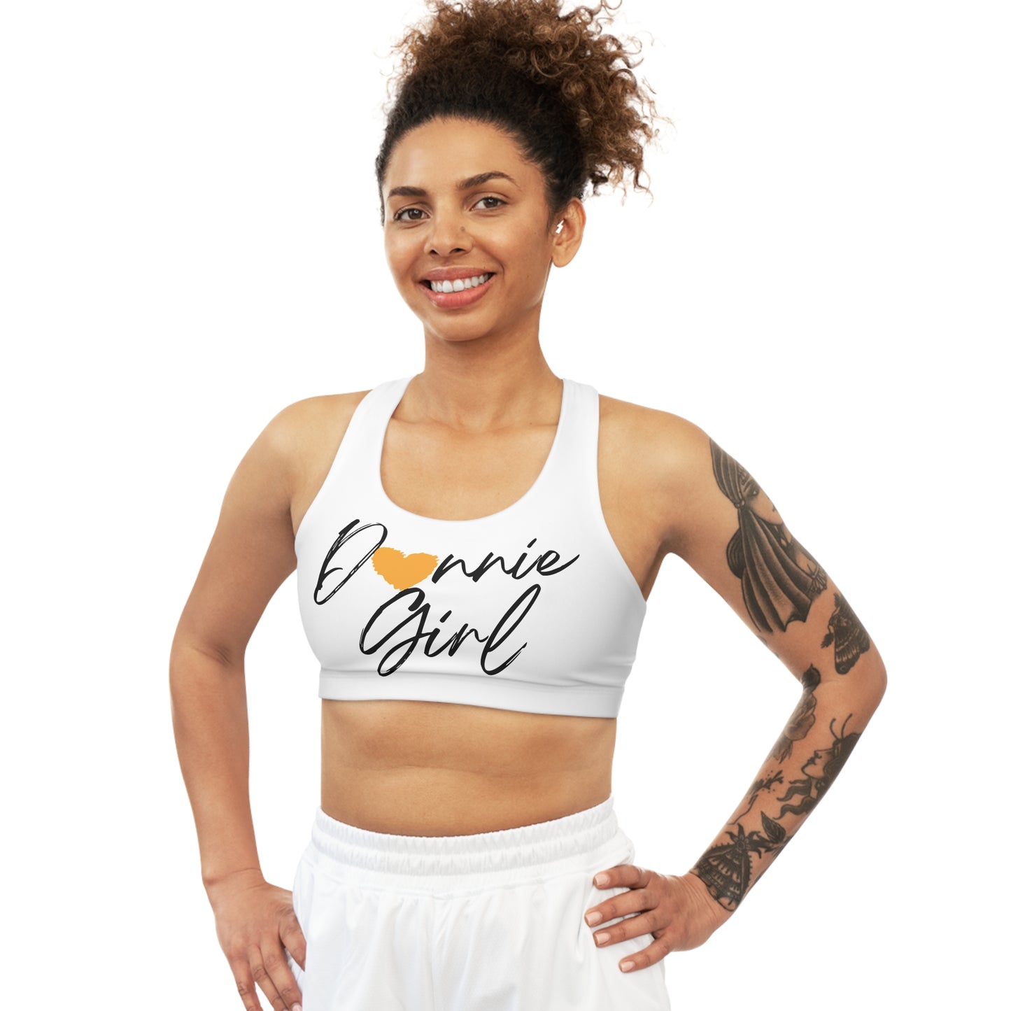 Donnie White Seamless Sports Bra