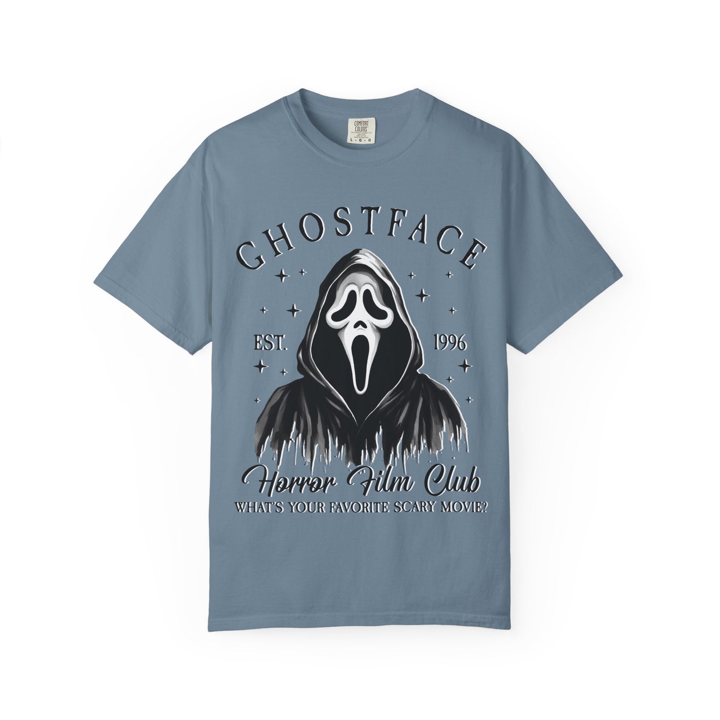 Ghostface Horror Club T-shirt, Unisex Graphic Tee, Scary Movie Shirt, Halloween Apparel, Horror Fan Gift, Movie Nights