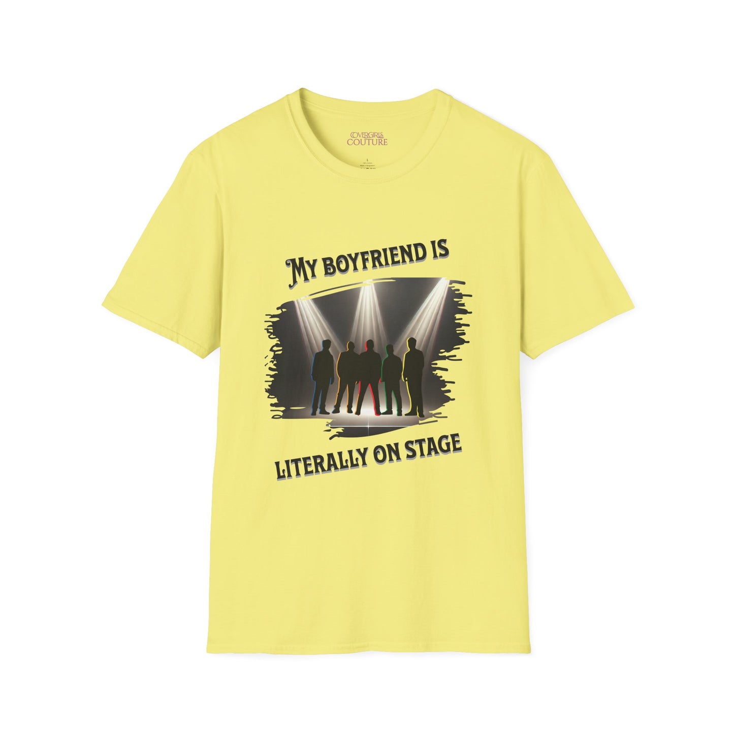 Unisex Softstyle T-Shirt - 'My Boyfriend Is Literally On Stage' Graphic Tee, Concert Fan Shirt, Gift for Music Lovers, Casual Everyday [...]