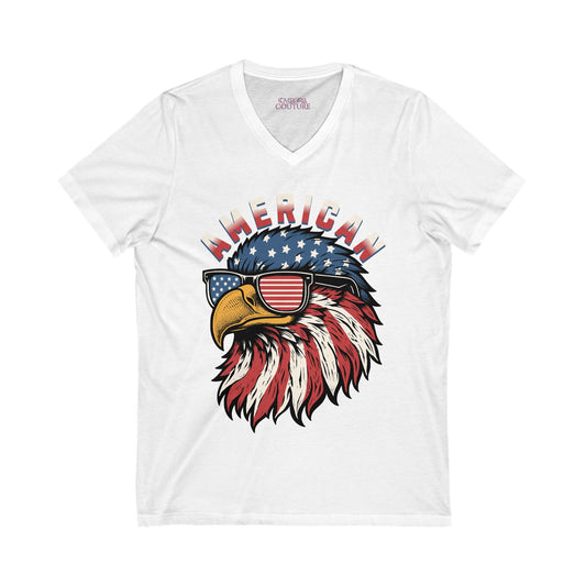 American V-Neck Tee
