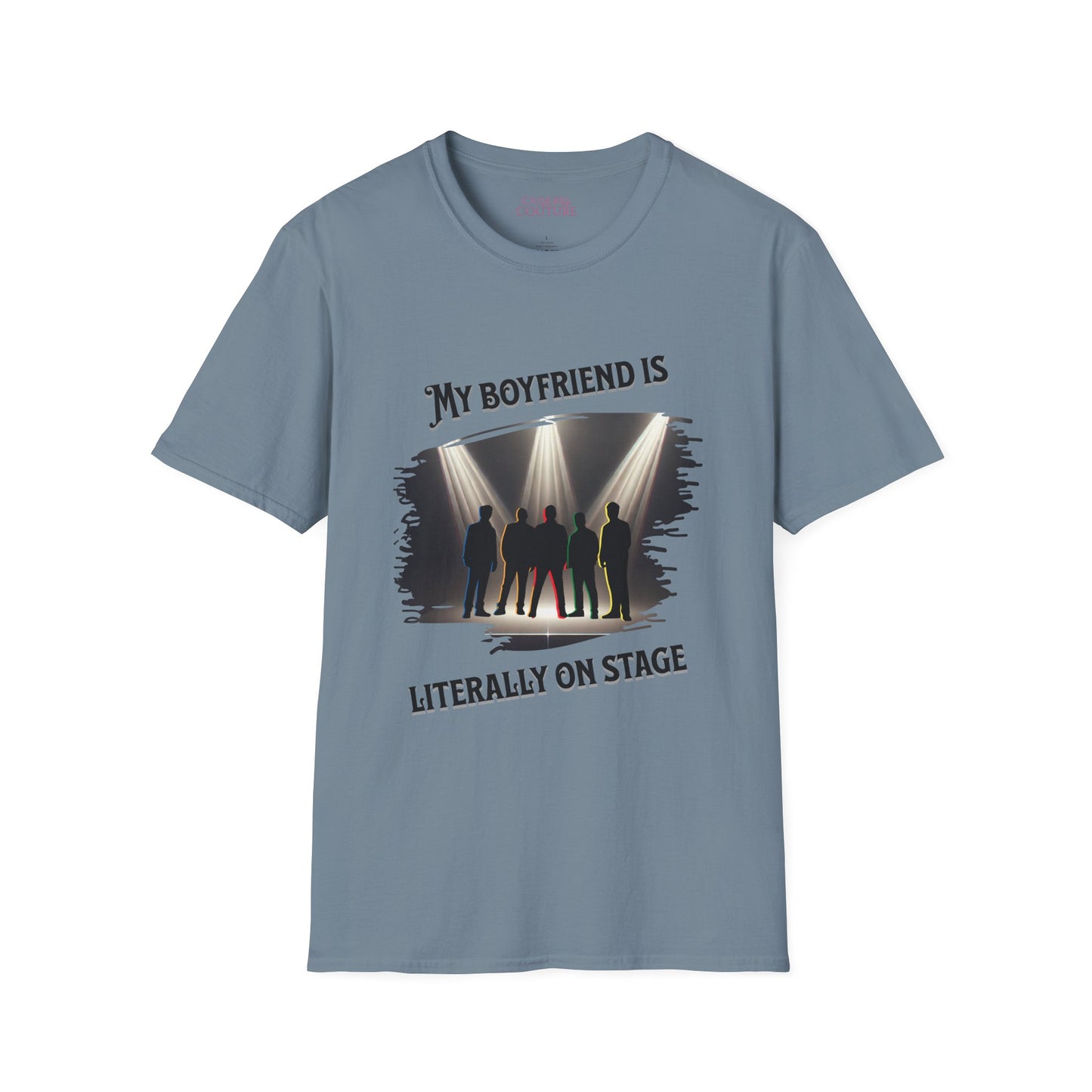 Unisex Softstyle T-Shirt - 'My Boyfriend Is Literally On Stage' Graphic Tee, Concert Fan Shirt, Gift for Music Lovers, Casual Everyday [...]