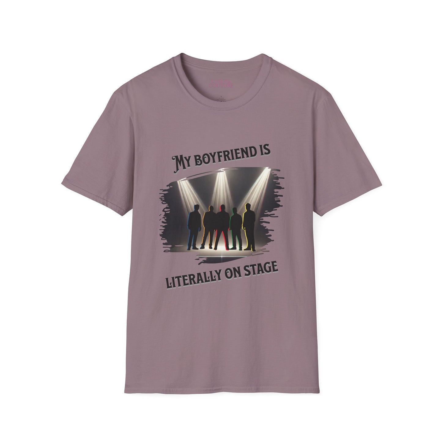 Unisex Softstyle T-Shirt - 'My Boyfriend Is Literally On Stage' Graphic Tee, Concert Fan Shirt, Gift for Music Lovers, Casual Everyday [...]